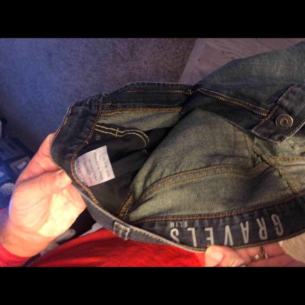Men’s Bullhead dark denim jean 36/32